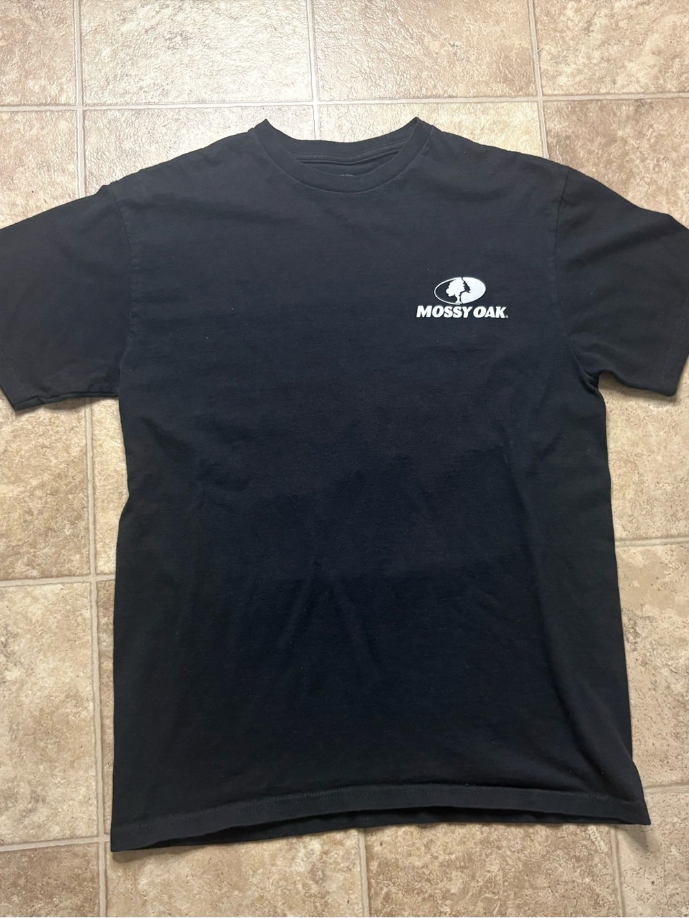 Mossy Oak Black Short-Sleeve Men’s Medium